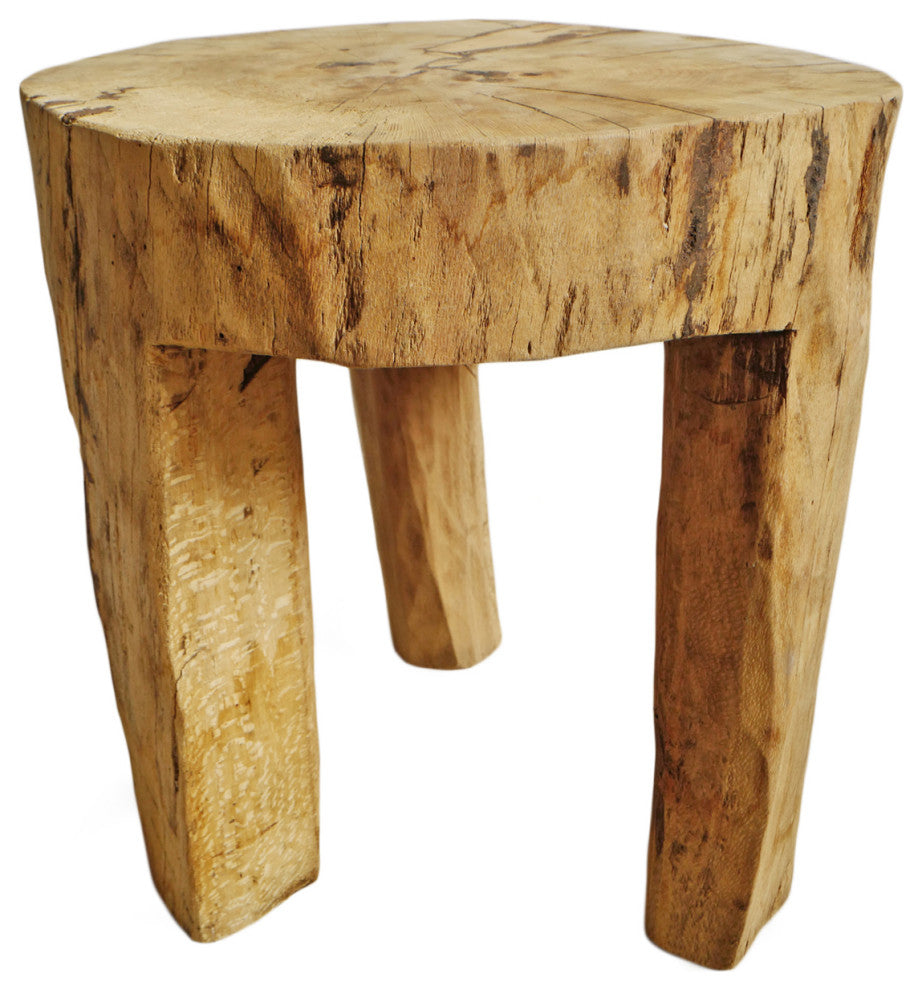Rustic Naga Three Leg Wood Table 1