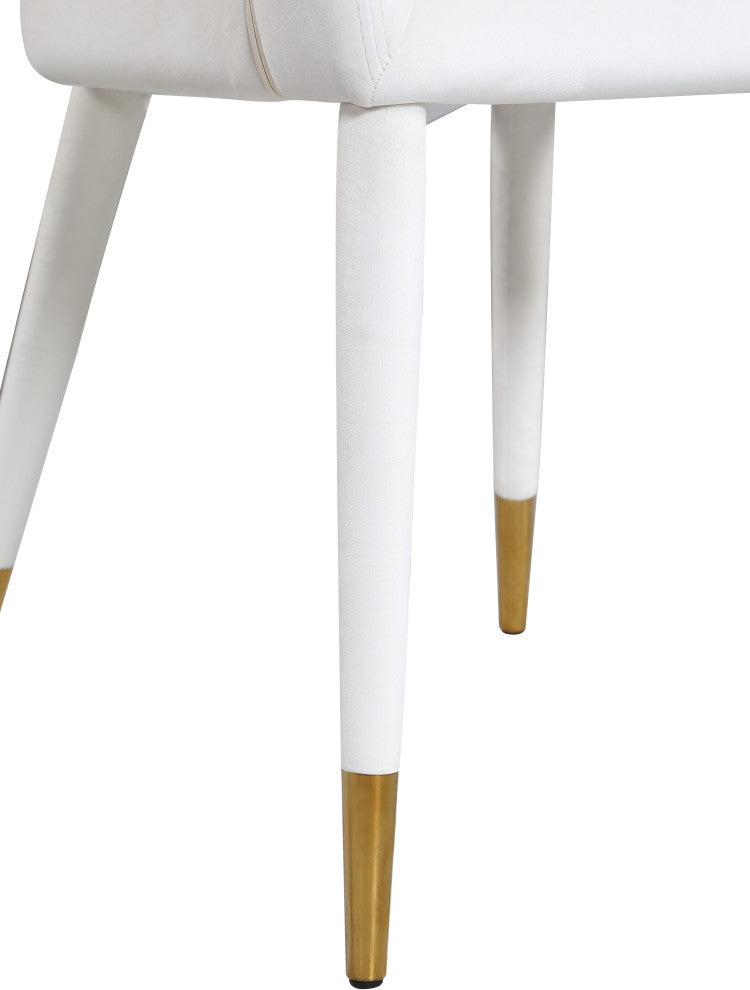 Destiny Dining Chair, Cream, Velvet