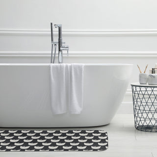 24" x 17" Simple Tulip Design Bathmat, Pepper