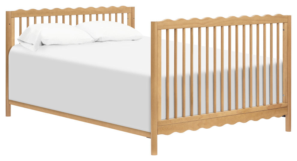Swell 4-in-1 Convertible Crib With Toddler Bed Conversion Kit, Honey