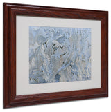 'Frost Pattern #6' Matted Framed Canvas Art by Kurt Shaffer