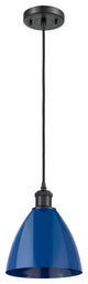 Innovations 516-1P-BK-MBD-75-BL 1-Light Mini Pendant, Matte Black