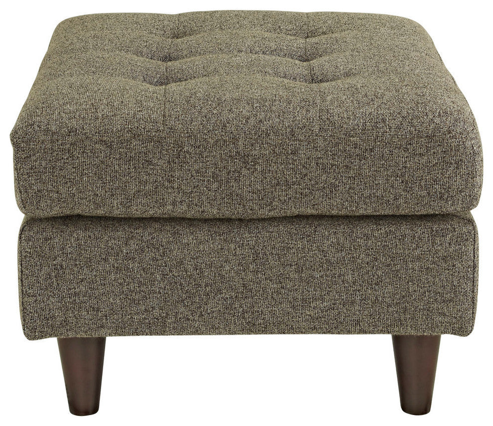 Empress Upholstered Ottoman, Oatmeal