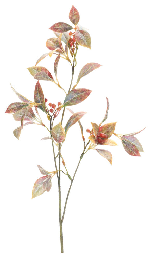 Harvest Leaf Spray with Berries, Set of 6