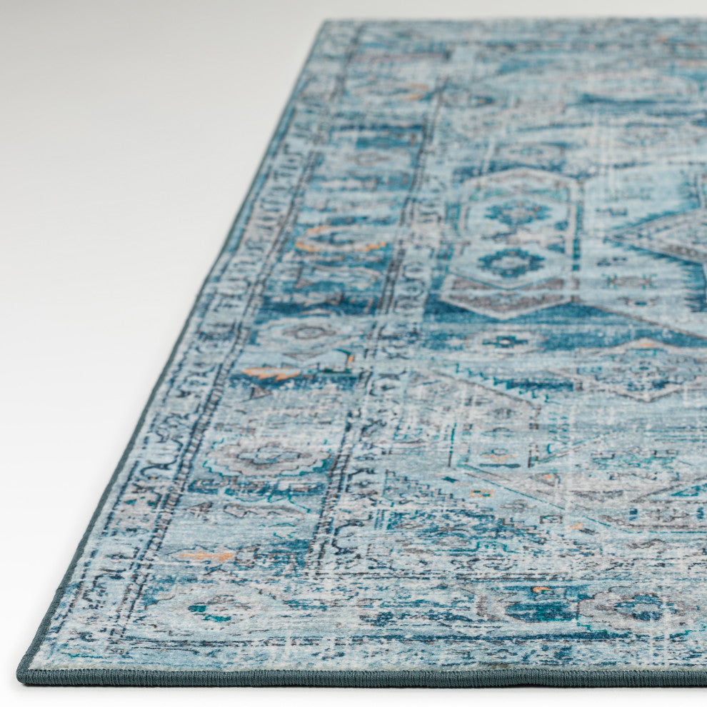 Jericho JC5 Denim 4' x 4' Round Rug