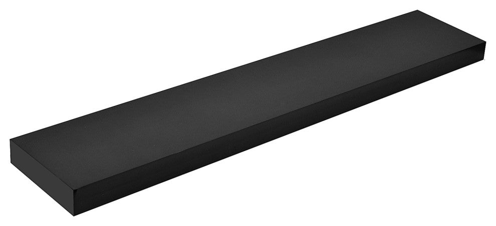 Mission Floating Shelf, Black, 48"