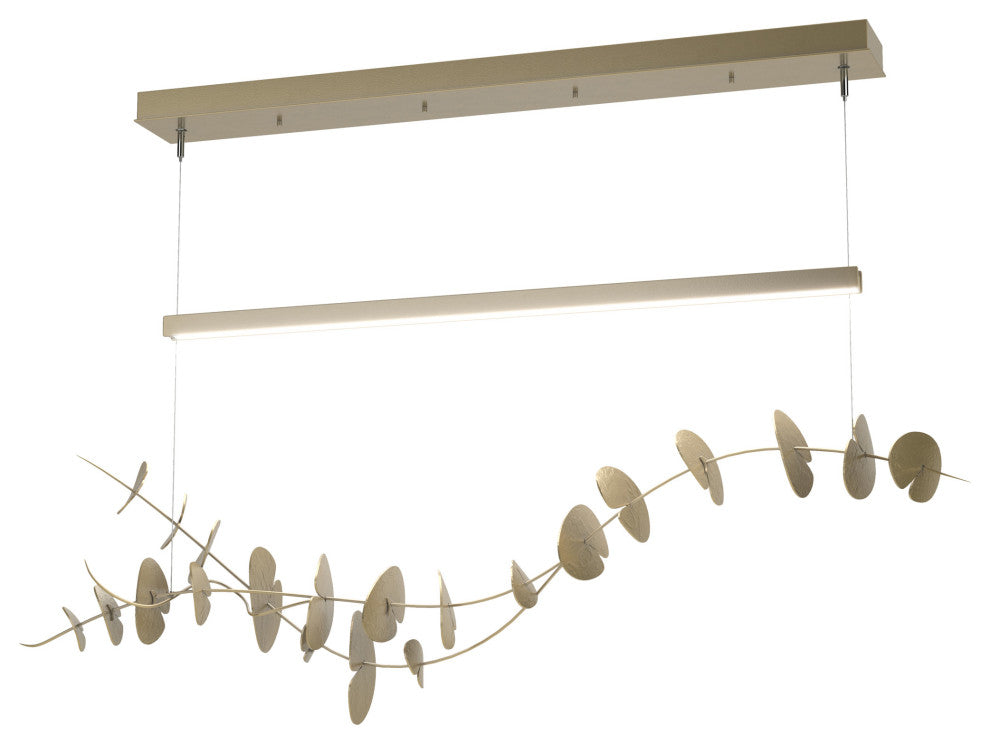Lily LED Pendant, Modern Brass, Modern Brass, Standard Height