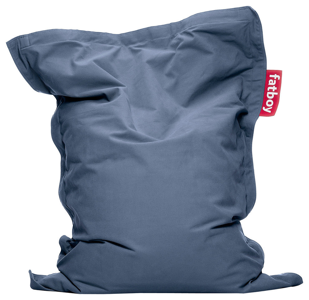 Fatboy Kids Stonewashed Cotton Beanbag Chair, Blue