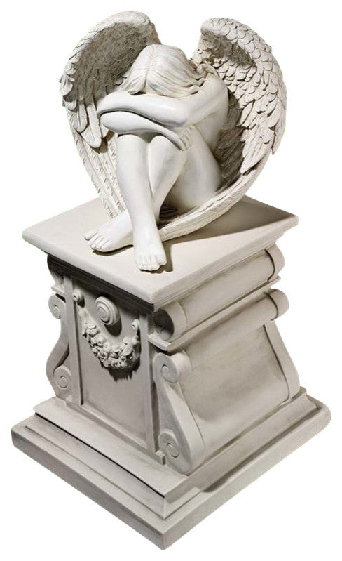 Serene Solitude Angel Statue