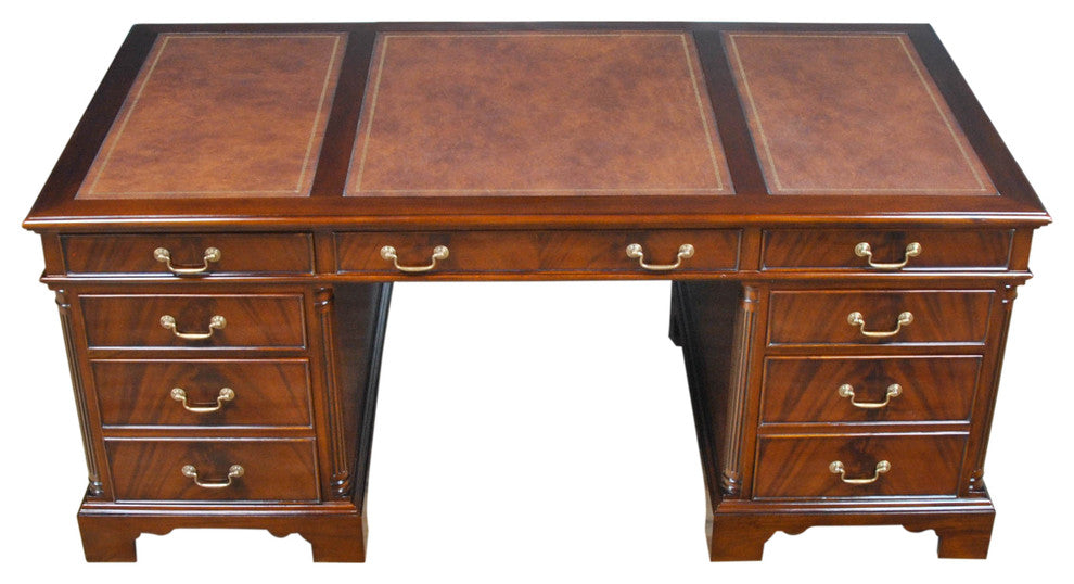 Large Mahogany Executive Desk