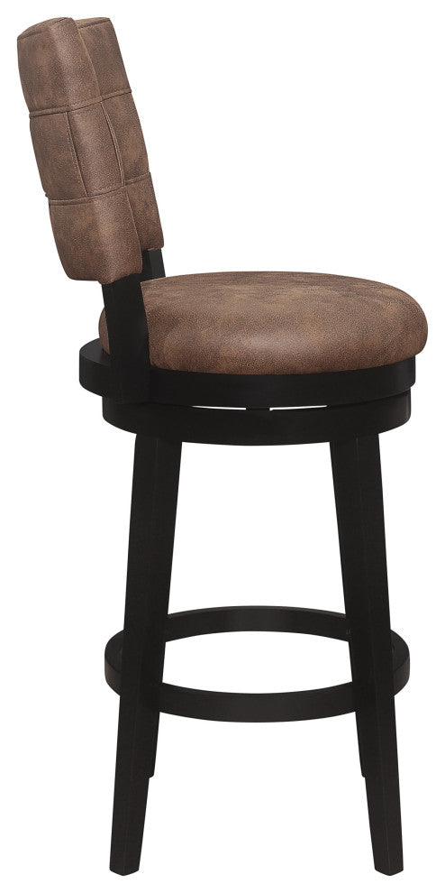 Hillsdale Kaede Wood Swivel Stool, Chestnut Brown, Bar Height