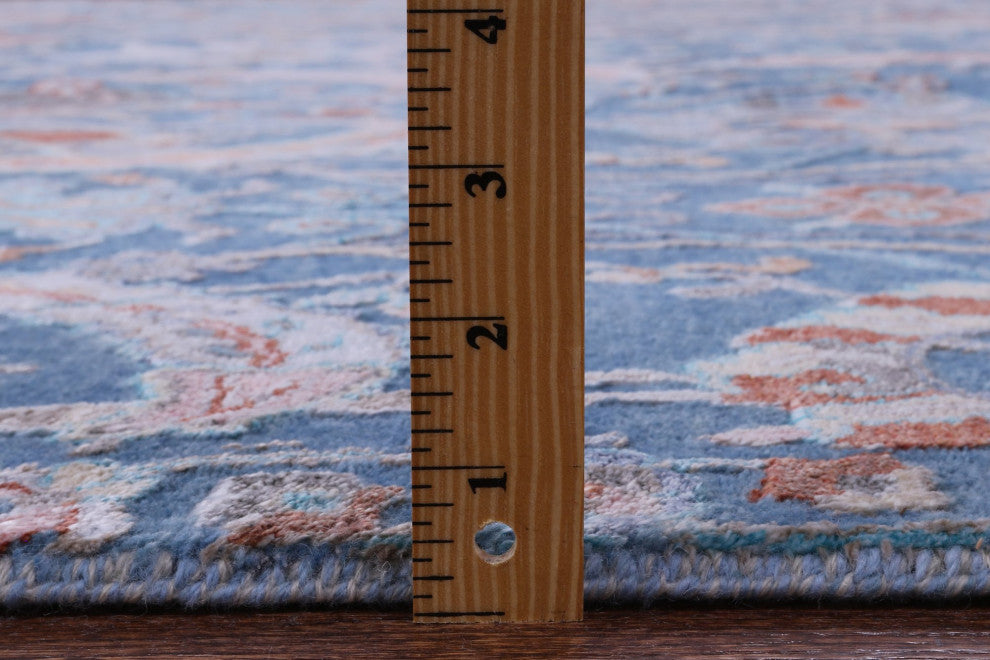 Persian Hand Knotted Wool and Silk Rug 9' 0" X 11' 10" Q11802