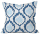 Allyson Johnson Bohemian Indigo Ikat Throw Pillow, 18"x18"