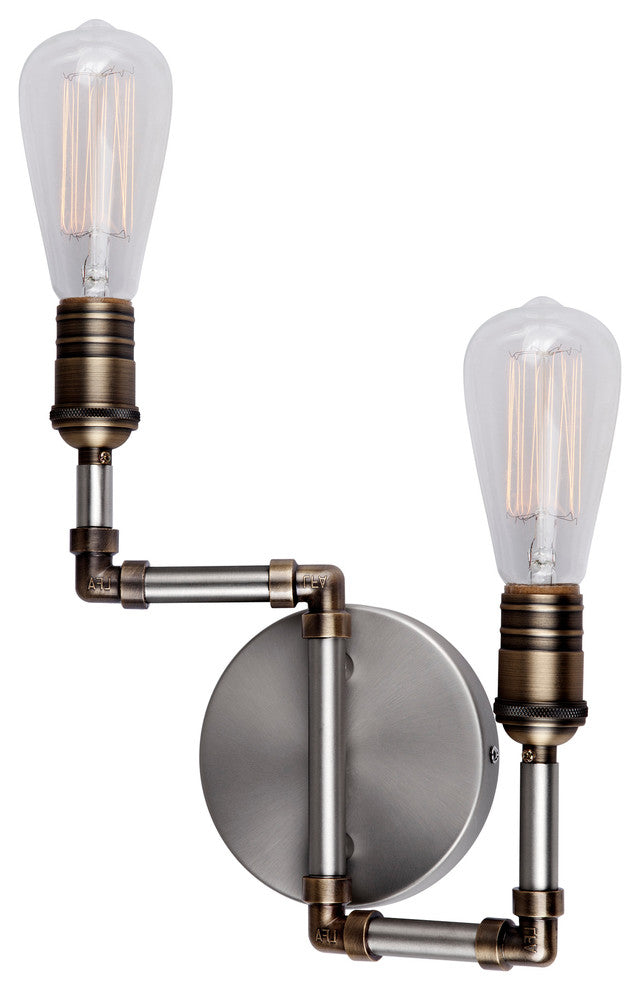 2 Light Wall Bracket, Brushed Nickel