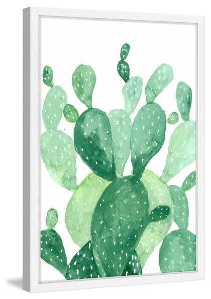 "Green Hues" Framed Painting Print, 12"x18"