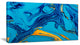 "Soft Blue Abstract Acrylic Paint Mix" Canvas Print, 1 Panel