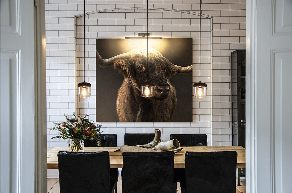 Acorn Black Plug-In Pendant with LED Bulb, Polished Copper