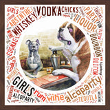 "At the Bar" Framed Painting Print, 32"x32"