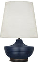 Michael Berman Nolan Table Lamp, Matte Midnight Blue and Patina Bronze