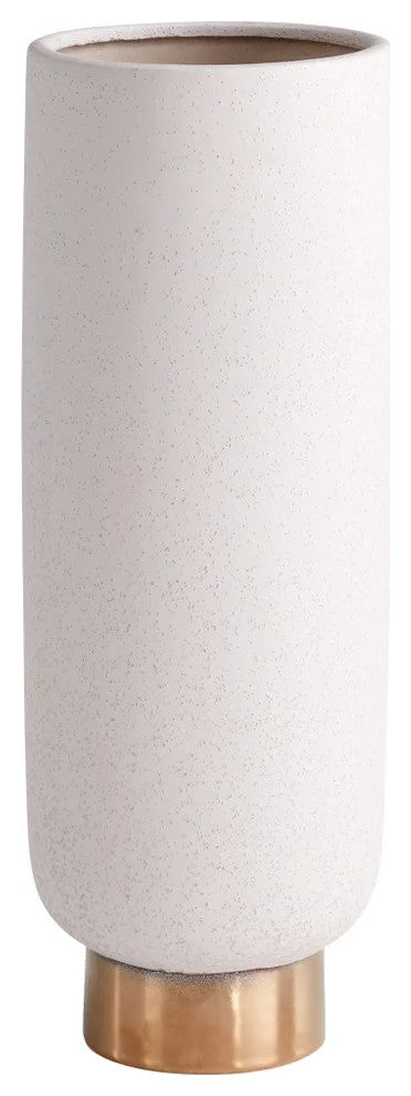 Cyan Medium Clayton Vase 11185, Grey