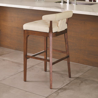 Moderno Bar Stool, Ivory Marble