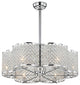 WAREHOUSE OF TIFFANY'S CFL-8421CH Wellane 30.12 in. 6-Light Indoor Chrome