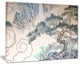 "Chinese Blue Tree Art" Canvas Print, 20"x12"