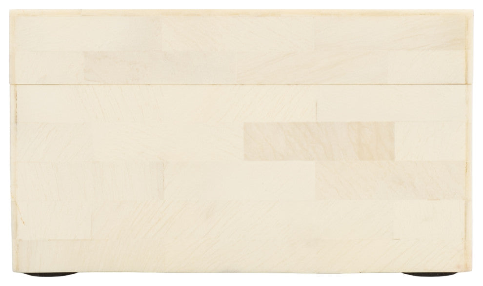 Safavieh Sabi Decor Box, Set of 2, Antique Ivory/Faux Bone