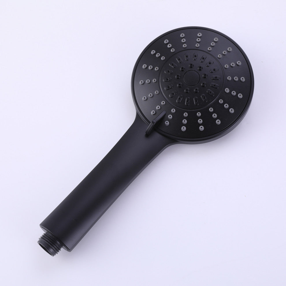 Triple Handles Wall Mounted Tub Faucet with Multi Function Hand Shower