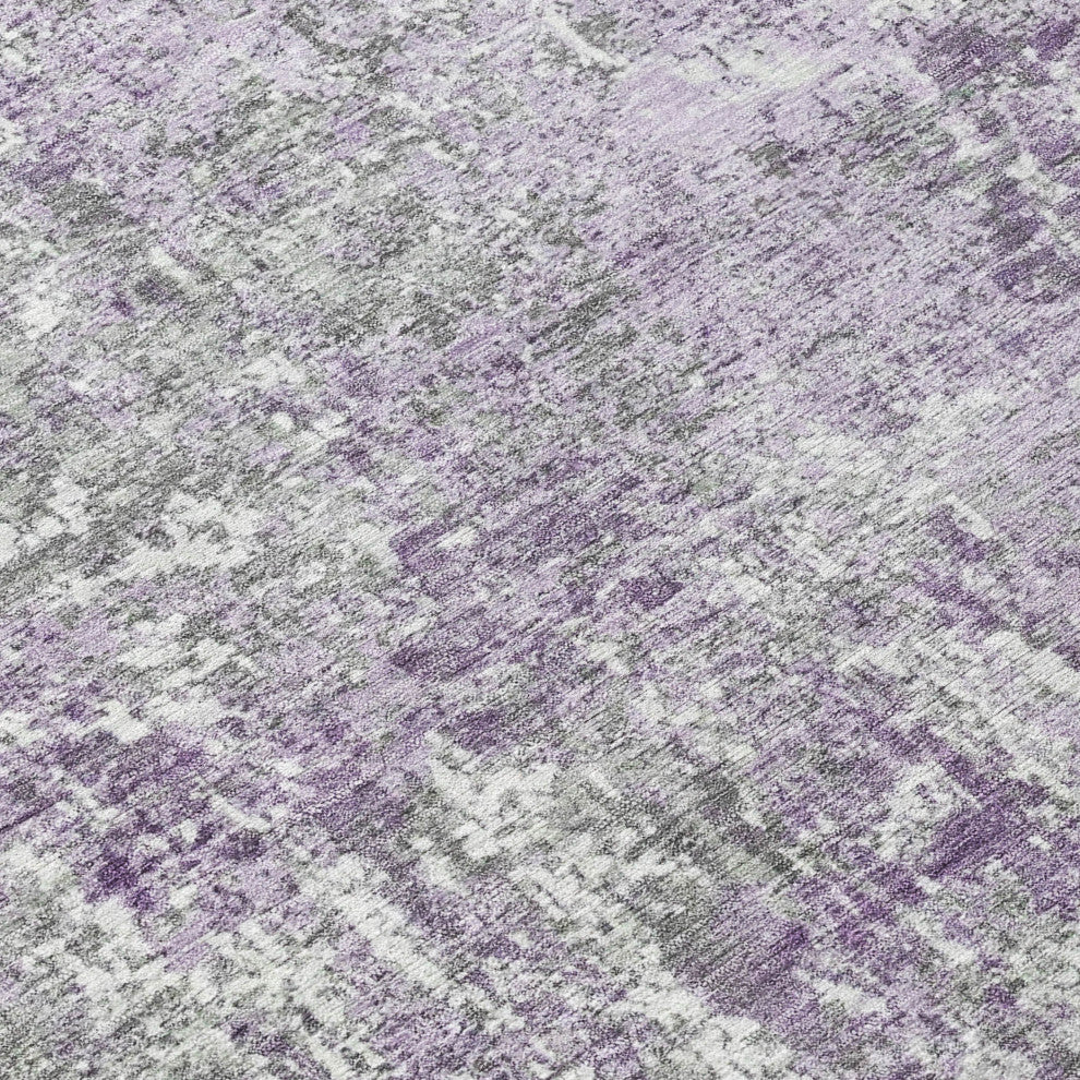 Machine Washable Indoor/Outdoor Chantille ACN1765 Plum 8' x 10' Rug