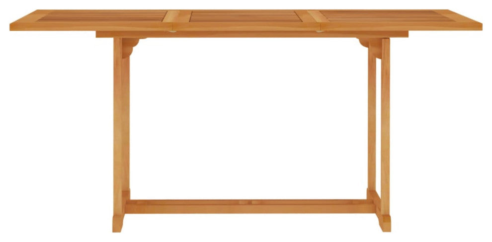 Vidaxl Garden Table 59.1"x35.4"x29.5" Solid Teak Wood