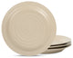 Stone Lain Orbit Stoneware Dinner Plate Set of 4, Beige