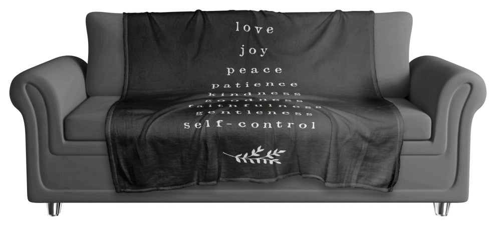 Fruits of the Spirit 50"x60" Coral Fleece Blanket