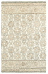 Oriental Weavers Craft Collection Ash/ Sand Floral Indoor Area Rug 5'X8'