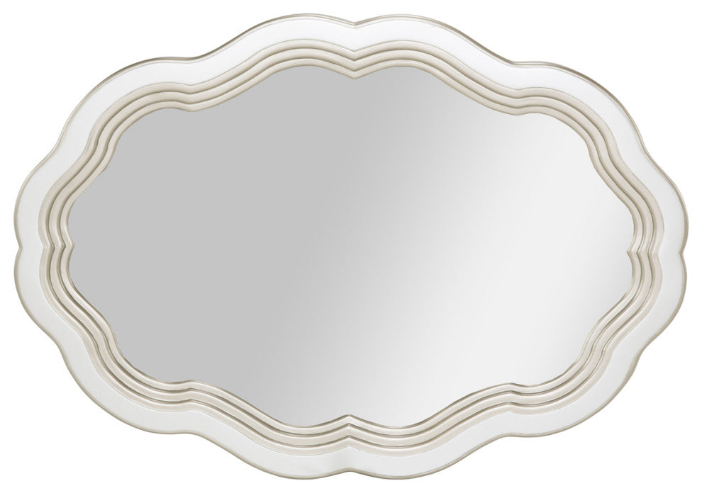 London Place Wall Mirror - Creamy Pearl