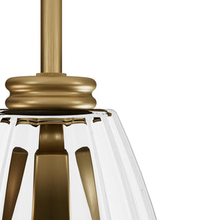 Rossmoor Luxe Gold With Clear Glass 1 Light Pendant