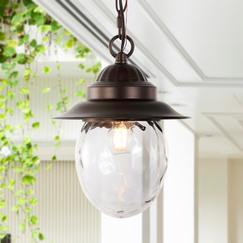 JONATHAN Y Lighting JYL2401 Manteo 9"W LED Mini Pendant - Oil Rubbed Bronze /