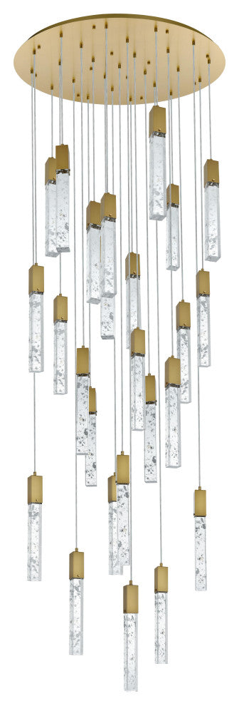 Home Living 42" Chandelier, Satin Gold