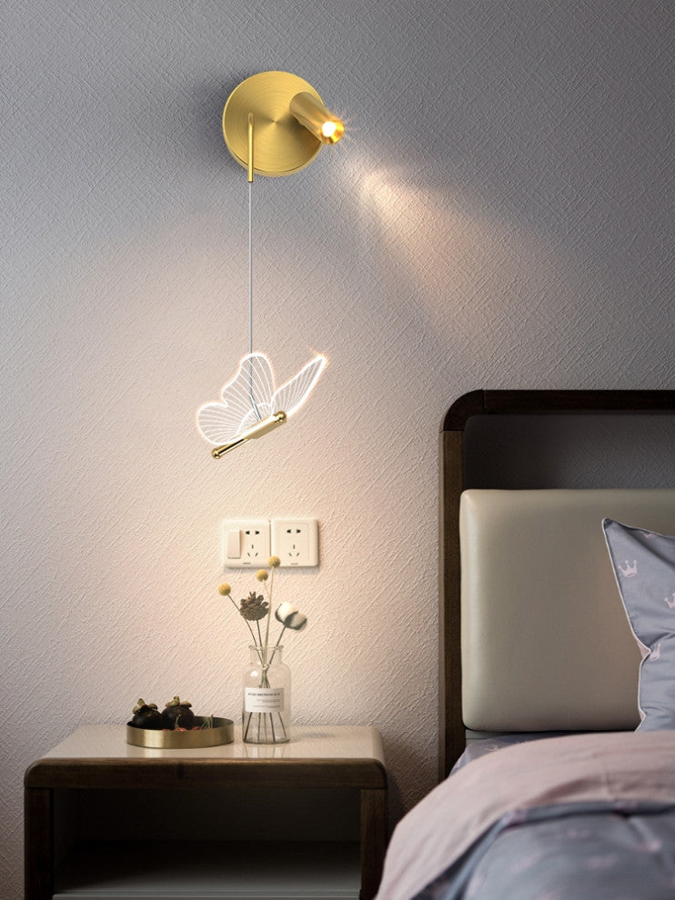 Montijo | Butterfly Bedside Wall Lamp for Kids Room, Left