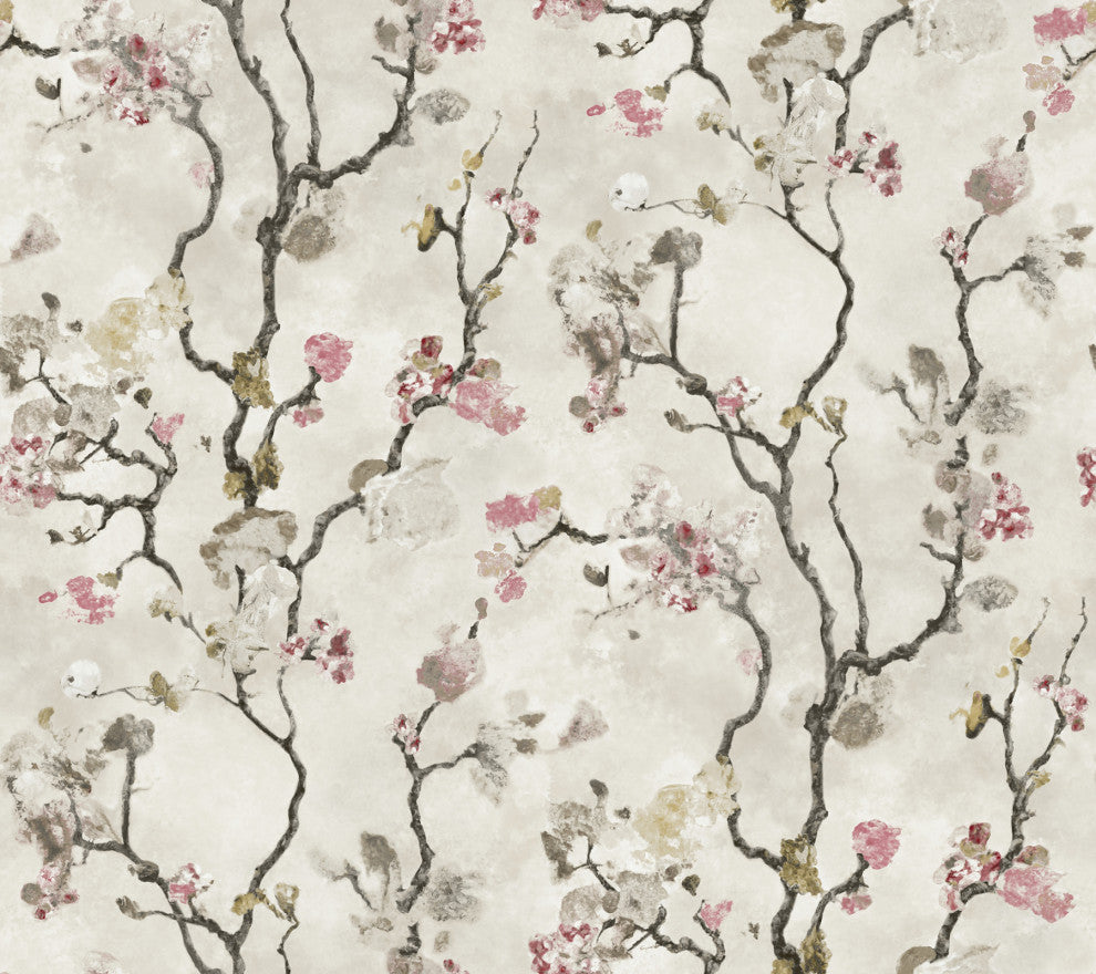 Avril Chinoiserie Rose Wallpaper