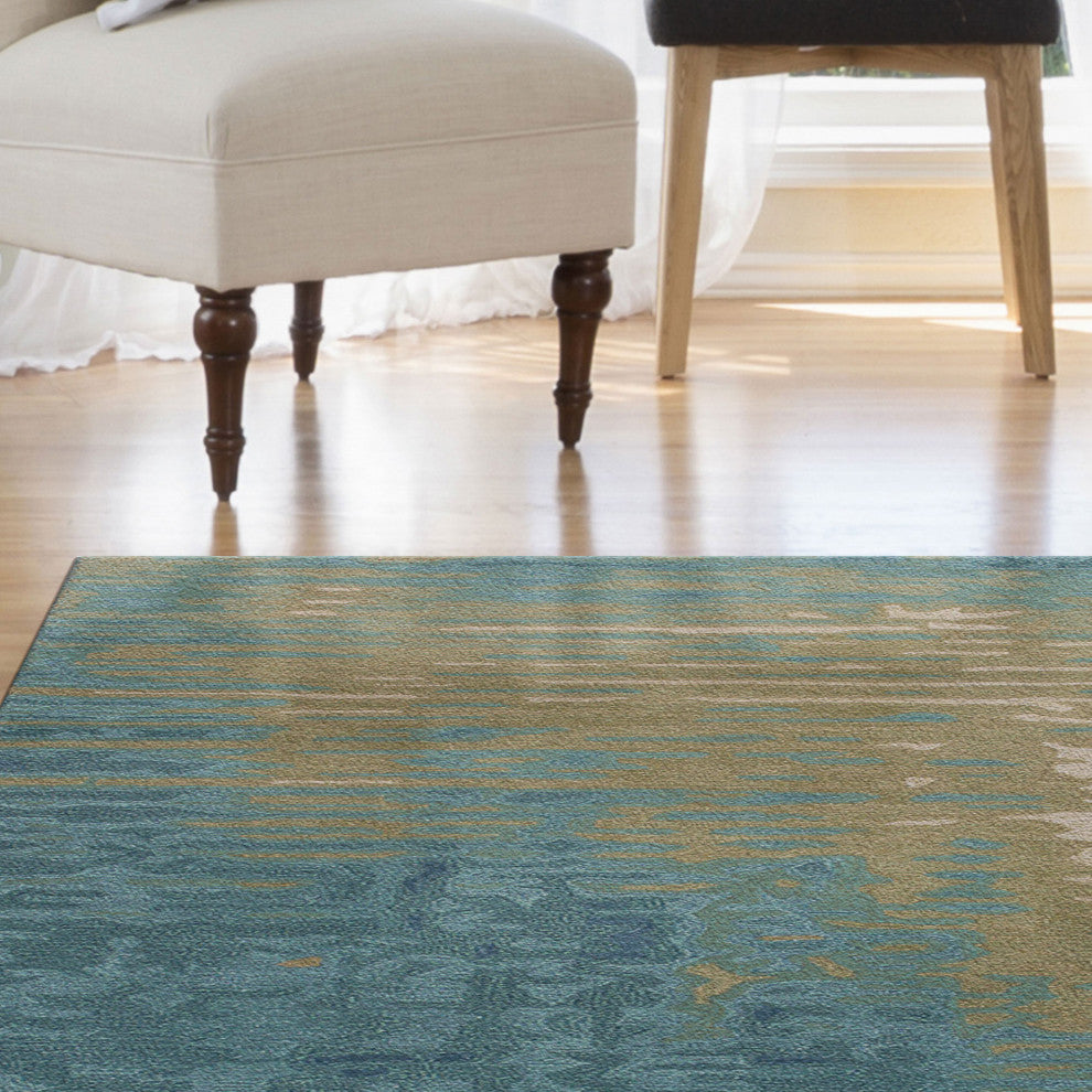 Corsica Reflection Indoor Rug Ocean 8'3"x11'6"