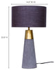 Contemporary Savoy Table Lamp - Grey
