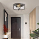 Farmhouse Flush Mount Lights Indoor Close to Ceing Light Fixture with bronze fi