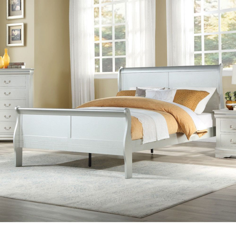 Acme Louis Philippe Queen Bed Platinum