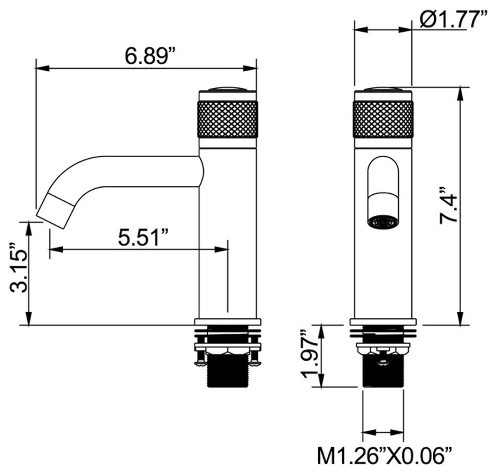 Deck Mounted Single Hole Bathroom Faucet