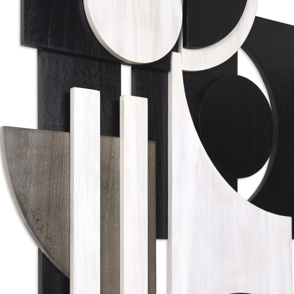"Luminous Whisper and Dusk" Hand Made Solid Wood Abstracts