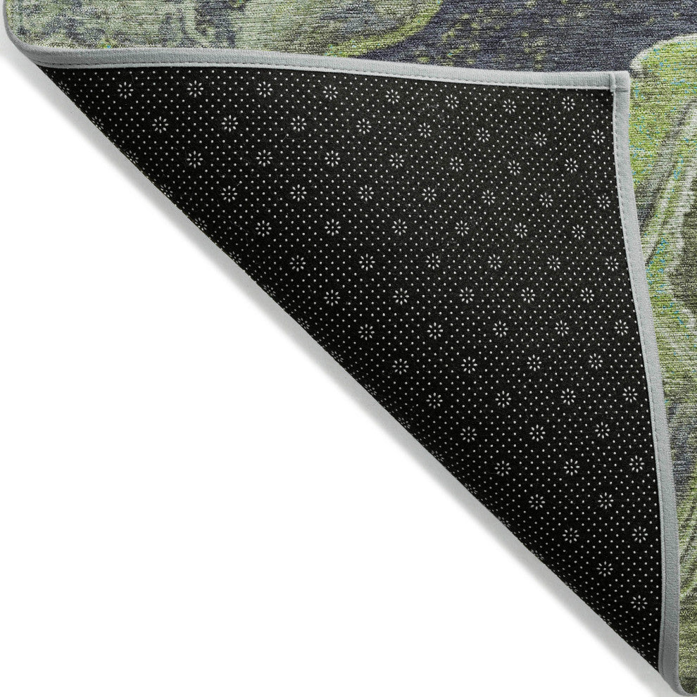 Machine Washable Indoor/Outdoor Chantille ACN1907 Aloe 2'3" x 7'6" Runner Rug