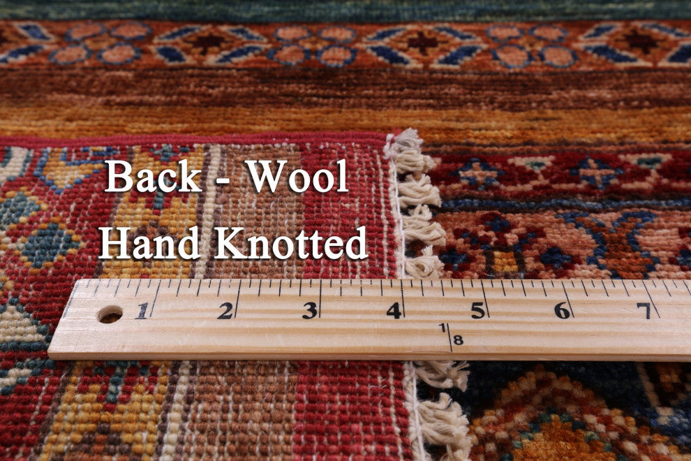5' 7" X 8' 0" Khorjin Super Kazak Hand Knotted Rug Q5822