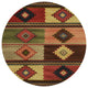 Indoor/Outdoor Phoenix PH1 Canyon Machine Washable 8' x 8' Round Rug