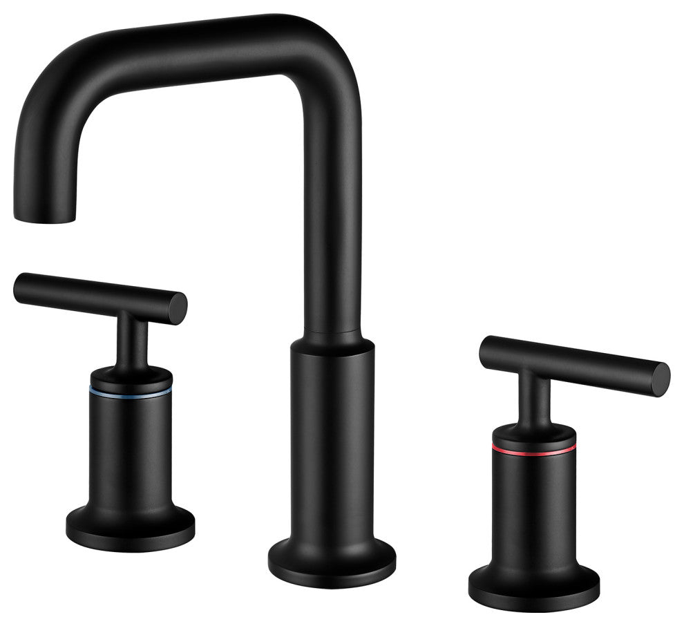 Deck Mounted Two-Handle Widespread Bathroom Sink Faucet